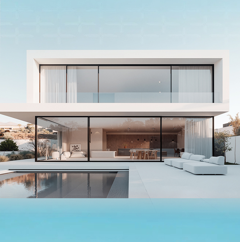 H116钢网一体平开门